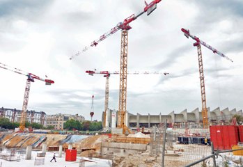 potain tower cranes hard at work 1