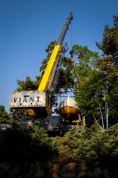 Grove RT765E-2 relocates historic Viking ship