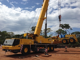 Grove crane in Zambia