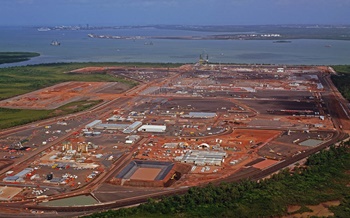 LNG facility in Darwin, northern Australia
