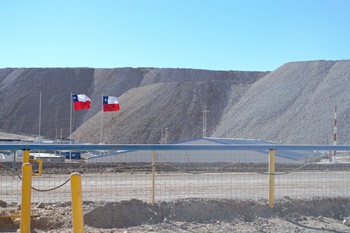 Grove at Chilean copper mine