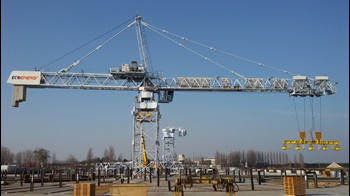 Customized-Potain-tower-cranes-support-steel-yard-logistics-1