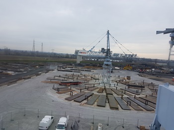 Customized-Potain-tower-cranes-support-steel-yard-logistics-3
