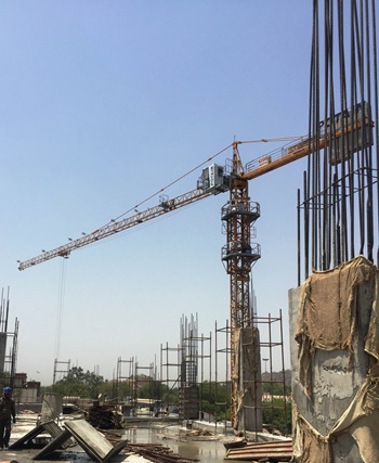 Kesar Constructions uses Potain MCi 85 A to build mall in India