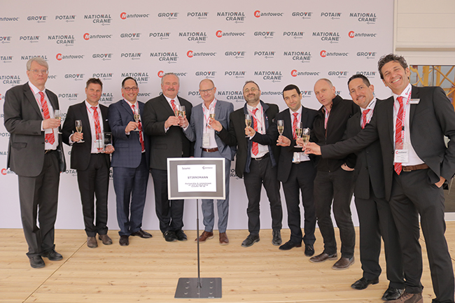 Potain and Stirnimann celebrate the success of the new Hup C 40-30 at bauma 2019