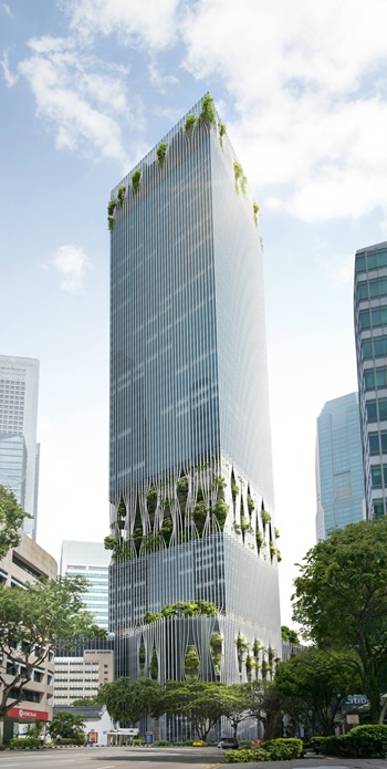 Singapore's first Potain MCR 295 builds CapitaSpring skyscraper