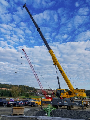 Yonkers Contracting Company boosts job site efficiency with the Grove GRT880 on New York Route 17 road project 