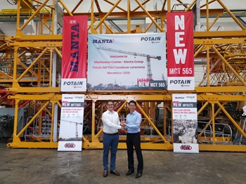 Manta enjoys success with two Potain MCT 565 topless cranes in Singapore-3